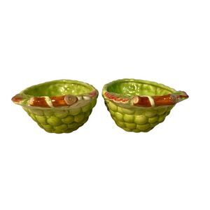 Set of 2 Wine Country Bowls Grape Shaped 
by LE GOURMET CHEF Discontinued Pieces